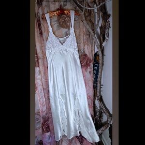 In Bloom by Jonquil Satin & Lace Long Nightgown